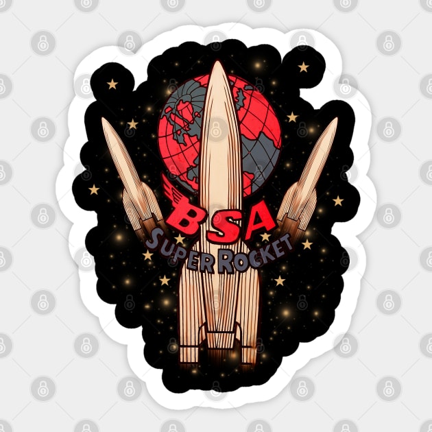 Legendary BSA Super Rocket Motorcycle Sticker by MotorManiac